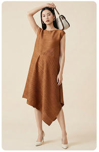 PY 2026 Novedades Vestido Casual Plisado Sin Mangas de Talla Grande para Mujer, Cintura Natural, Ajuste Holgado, Ecológico y Transpirable, Venta al por Mayor - Product Image 6