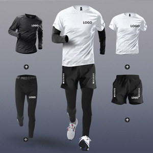 Logotipo personalizado Hombres Correr <span class=keywords><strong>Gimnasio</strong></span> y Deportes Chándal 4 Pc Hombres Athletic Gym Chándales para Hombres - Product Image 1