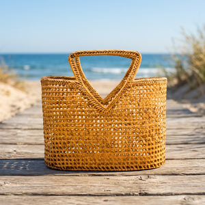 OEM/ODM Support Service Hot Product Price Low High Quality Material Shoulder <b>Bag</b> Rattan Box <b>Bag</b> Made in Vietnam Nhatminh - Product Image 3