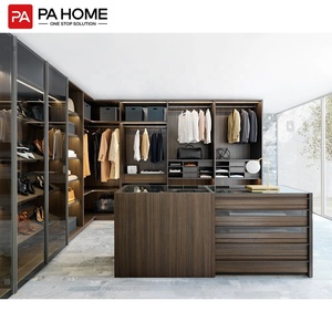 Fournisseur d'usine PA, dressing classique de luxe avec solutions de rangement personnalisables, armoires élégantes - Product Image 3