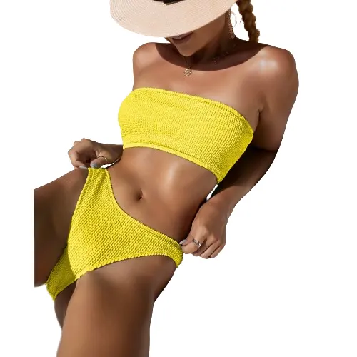Nuevo diseño personalizado Sexy adolescente dos piezas triángulo Bikini ropa de playa adolescente Sexy traje de baño personalizado Bikini