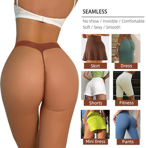 Женские трусики-стринги с низкой посадкой, бесшовные, гладкие, невидимые, танга - Product Image 3