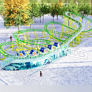 Mini montaña rusa giratoria de acero para interiores/exteriores para niños, para uso en parques de atracciones y centros comerciales - Product Image 6