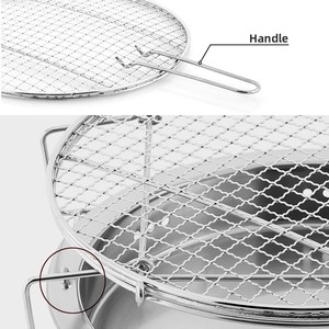 Parrilla Portátil Plegable de Acero Inoxidable <span class=keywords><strong>para</strong></span> Barbacoa, Carbón, Pesca, Picnic, Mini Estufa de Barbacoa Plegable <span class=keywords><strong>para</strong></span> Exteriores - Product Image 3
