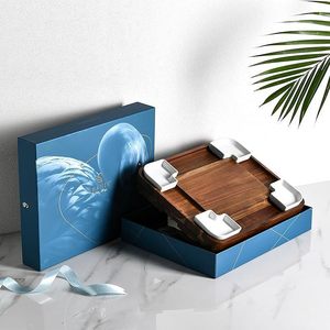 Cross-border acacia wood <b>cheese</b> board <b>set</b>, household multi-functional wooden dinner plate, irregular shape with <b>knife</b> and fork, - Product Image 3