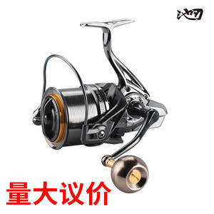 Carrete de Pesca Giratorio Chiren 14000 de Metal para Lanzamiento Largo, Uso en Playa y Océano, Mano Derecha - Product Image 3