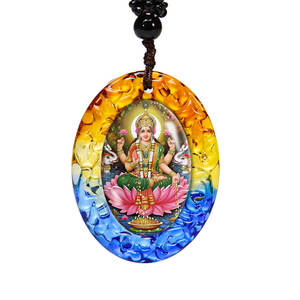 Liontin Klasik Ganesha Buddha, Kalung Buddha, Foto Kustom, Jimat Kaca <span class=keywords><strong>Liuli</strong></span>, Grosir - Product Image 3