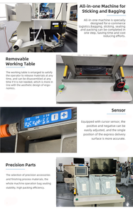 Vorgeöffnete Tisch-Beutelverpackungsmaschine Autobagger Express-Beutel Verpackungs- und Versiegelungssysteme Automatischer Tisch-Autobagger mit Drucker - Product Image 3
