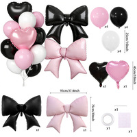 Set Balon Foil Aluminium Bentuk Hati Matte Grosir untuk Dekorasi Pesta Ulang Tahun, Baby Shower, dan Acara Pernikahan