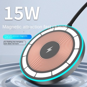 Chargeur magnétique lumineux C23 15W puissance de sortie pour téléphone portable Apple charge sans fil légère respirante - Product Image 2