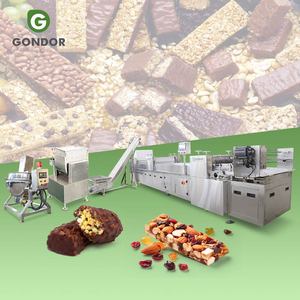 Nutrition Processing Biscuit Nut Granola Chocolate Date Forming Mesin Production Line Cutting <b>Snack</b> Bar - Product Image 1