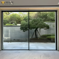 Pintu Geser Aluminium Rangka Tipis Bersertifikasi NFRC As2047 dengan Kaca Double Low-E untuk Villa Mewah, Hotel & Proyek Eksterior
