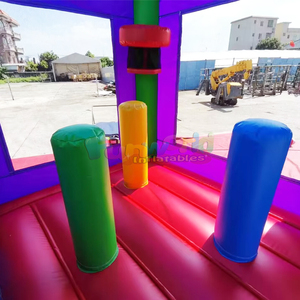 Commercial <b>inflatable</b> fiesta Bounce <b>House</b> with slide combo jumpers kids jumping bouncy castle for outdoor party - Product Image 5