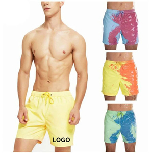 กางเกงว่ายน้ำสำหรับผู้ชายกางเกงชายหาดแบบแห้งเร็วระบายอากาศได้ดีกางเกงว่ายน้ำขาสั้นผ้าโพลีเอสเตอร์100% แบบถัก - Product Image 6