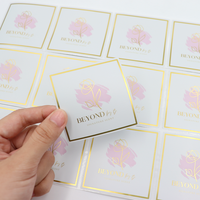 Impression de logo en rouleau personnalisé étiquette étanche en feuille d'or étiquette d'emballage de bougie/cosmétique/soin de la peau pour pots