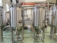 Fermenteur conique en acier inoxydable SUS304 100L-500L pour microbrasserie, brassage commercial de bière