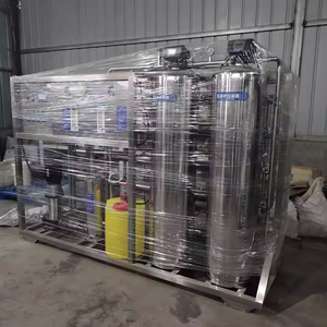 เครื่องกรองน้ำระบบ Reverse Osmosis เชิงพาณิชย์ 500 ลิตร/ชม. ปั๊มสแตนเลส มอเตอร์ PLC เครื่องบำบัดน้ำคุณภาพสูง ระบบ Deionized - Product Image 1