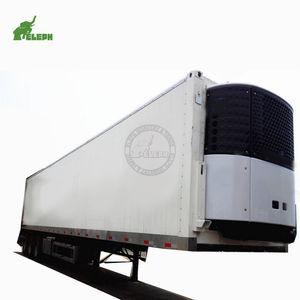 Precio barato 3 Axle 20 30 Reefer Cool Container Box Semi Remolque Camión refrigerado Remolque para almacenamiento de verduras y frutas - Product Image 3