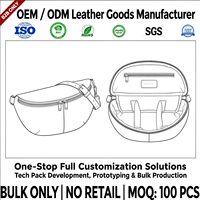 Pabrik Produsen Grosir Tas Pinggang Kulit Praktis untuk Kamera DSLR SLR Video, Label Pribadi OEM ODM