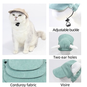 Venda Direta da fábrica Alta Qualidade <span class=keywords><strong>Dog</strong></span> Baseball Cap Pet Outdoor Sports Chapéus Quatro cores para escolher Pet Cat Baseball Chapéus - Product Image 5