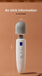 Vibrateur Speed <span class=keywords><strong>Code</strong></span> AV pour femmes adultes - Masseur électrique à tête large avec fonctions chauffantes et de stimulation - Product Image 5