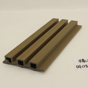 Panel dinding plastik kayu kisi tahan air luar ruangan stiker Panel dinding bagus - Product Image 2