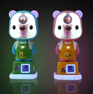 Mini máquina expendedora de dulces con diseño de seguridad de arcade, juegos infantiles que funcionan con monedas, cápsula de juguete de dibujos animados