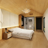 Maison préfabriquée en acier portable, mini-appartement modulaire, maison conteneur résistante aux intempéries pour hôtel et villa