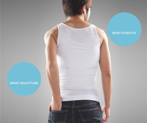 Vente en gros usine – Nouveauté : Débardeur amincissant respirant pour <span class=keywords><strong>homme</strong></span> – Sous-vêtement <span class=keywords><strong>de</strong></span> compression - Product Image 4