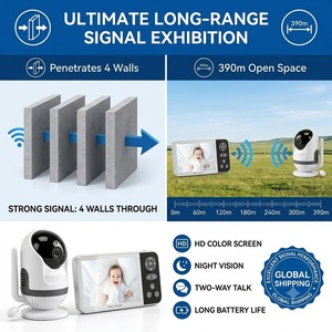 Monitor de Bebé con Pantalla IPS de 5 Pulgadas KT517L, Cámara de 720P, Batería de 5000 mAh, Visión Nocturna Automática VOX, Audio Bidireccional, Panorámica, Inclinación, Zoom, Canciones de Cuna - Product Image 5