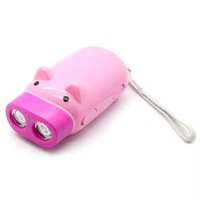 Plein air d'urgence Portable économie d'énergie Protection de l'environnement torche à manivelle lumière LED lampe de poche enfants jouets