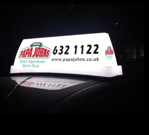 屋外広告用カスタマイズホワイトLEDディスプレイ、低消費電力、屋根・車上・タクシー標識用磁気取り付け - Product Image 3