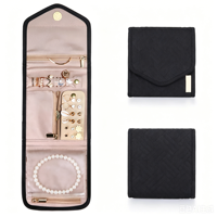 Hochwertiger Schmuck-Reisebeutel Anpassbarer Rechteckiger Luxuriöser Beutel für Ohrringe Ringe Schmuck Polyester Transparent für Damen