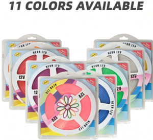 Enseigne néon LED RGB rechargeable étanche IP65 en silicone avec revêtement double couche pour entreprises - Product Image 3