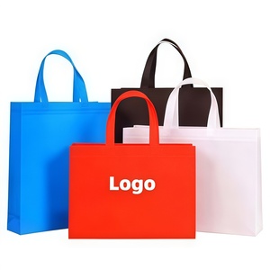 Sacs de <span class=keywords><strong>courses</strong></span> réutilisables en non-tissé personnalisables avec logo, multicolores, longs, pliables et durables, vente en gros <span class=keywords><strong>à</strong></span> prix compétitif - Product Image 1