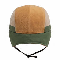 Casquette d'hiver en polaire avec cache-oreilles, coupe-vent, avec sangle sous le menton, 100% polyester, 58-60 cm, unisexe, pour le ski et la randonnée en plein air