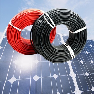 Bonne qualité <span class=keywords><strong>100m</strong></span> 4mm2 <span class=keywords><strong>6mm2</strong></span> dc 1500v photovoltaïque pv alimentation électrique câble solaire pour système solaire - Product Image 1