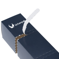 Boîte d'emballage en carton kraft blanc écologique avec logo personnalisé pour pâtisseries, type boîte à oreiller ou dossier à déchirure rapide