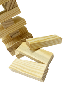 54-PCS Large Timber Tumble Tower Set <span class=keywords><strong>Jeux</strong></span> d'empilage éducatifs en <span class=keywords><strong>bois</strong></span> intérieur/extérieur pour enfants et adultes - Product Image 5