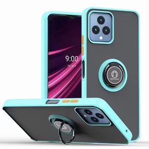 Doorzichtig Mat Pantser Achterkant Hoesje Voor T-Mobile Revvl 6 5G Met Ringhouder Telefoonhoesje Voor T-Mobile Revvl 6 Pro