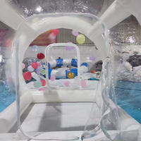 2025 gros événement en plein air Camping gonflable Transparent bulle dôme tente boule à neige ballon arc fête décor à vendre