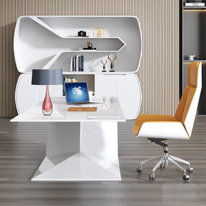 Escritorio y Silla de Oficina Modernos para Gerente o Director Ejecutivo, Escritorio para Computadora, Muebles de Oficina de Madera de Lujo, Escritorio Ejecutivo en Forma de L de MDF - Product Image 5