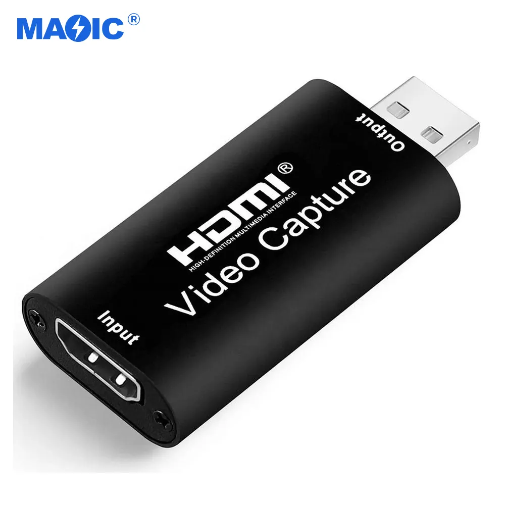Big Sale OEM Metal USB2.0 to HDMI Video Capture Card 1080P 60Hz 4K HDMI Audio&Video Capture Card Chapture Live Recording Box