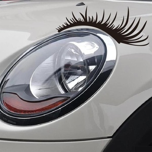 1 paire de faux <span class=keywords><strong>cils</strong></span> 3D charmants, autocollants pour <span class=keywords><strong>voiture</strong></span>, faux <span class=keywords><strong>cils</strong></span>, autocollants amusants pour phares de <span class=keywords><strong>voiture</strong></span>, autocollants en vinyle imperméables pour portes et fenêtres de <span class=keywords><strong>voiture</strong></span> - Product Image 2