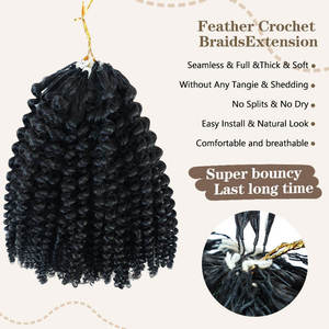 Extensions de cheveux humains vierges Remy russes 12A, qualité de luxe, trame invisible, style Yaki, effet plume, vente chaude - Product Image 3