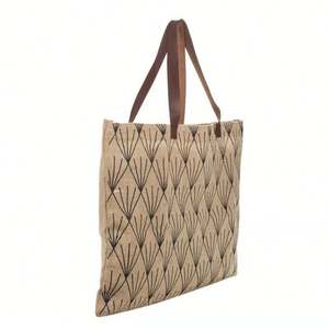 Sac de plage en jute exquis, sac à main pour femme, sac de shopping, sac de voyage, sac de rangement pour les nécessités quotidiennes - Product Image 2
