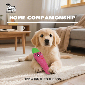 Kangdarpet Carrot-Shaped Dog Training Chew Tug <b>Toy</b> - Stronger & Softer, Bite-Proof & Tear-Resistant Ness Cloth Material for Pets - Product Image 5