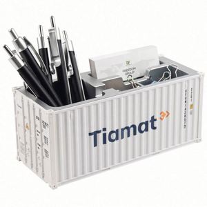 Organizador de Escritorio Personalizado de ABS, Portalápices con Diseño de Contenedor de Envío - Product Image 1