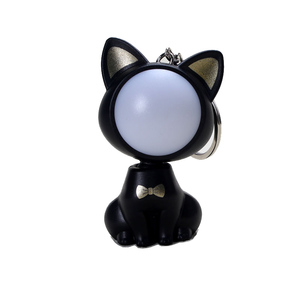 3D <span class=keywords><strong>LED</strong></span> Cartoon Cat Keychain Phụ Kiện Với Đèn Và Âm Thanh Kawaii Nhựa <span class=keywords><strong>Keyring</strong></span> Cho Túi Xách - Product Image 5