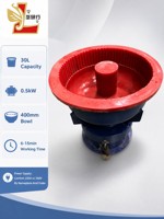 Machine de polissage vibratoire Longyanxing LYH-Z30 30L avec cuve de finition 3D et revêtement en PU pour l'ébavurage et le chanfreinage des pièces métalliques CE